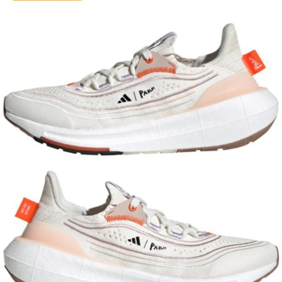 adidas Women's Size 9 Ultraboost Light X Parley Road-Running Shoes NWT White - Picture 4 of 10